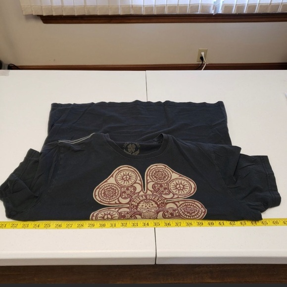 Lucky Brand Originals Mens Skull Lucky Clover Buena Suerte Graphic Shirt Size XL - Picture 5 of 8